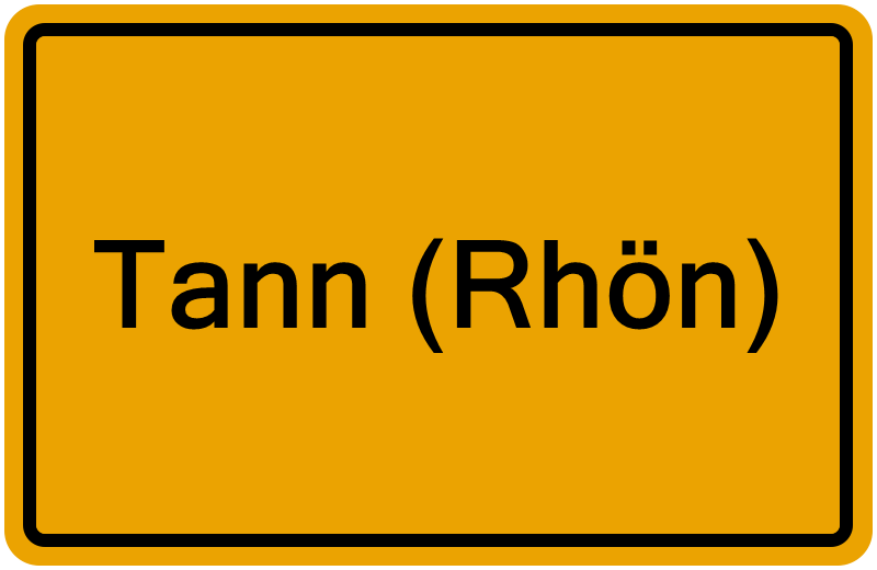 Handelsregisterauszug Tann (Rhön)